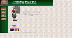Desktop Screenshot of homesteaddoorsinc.com